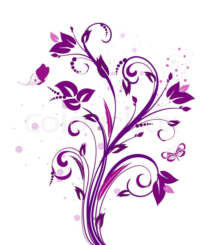 Pink and White Swirl Vector