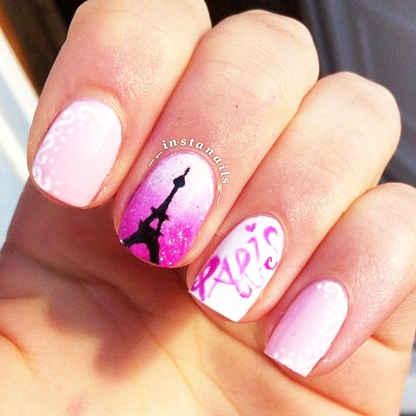 Pink Nail Art Designs for Beginners