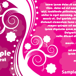 Pink Swirl Vector Graphics