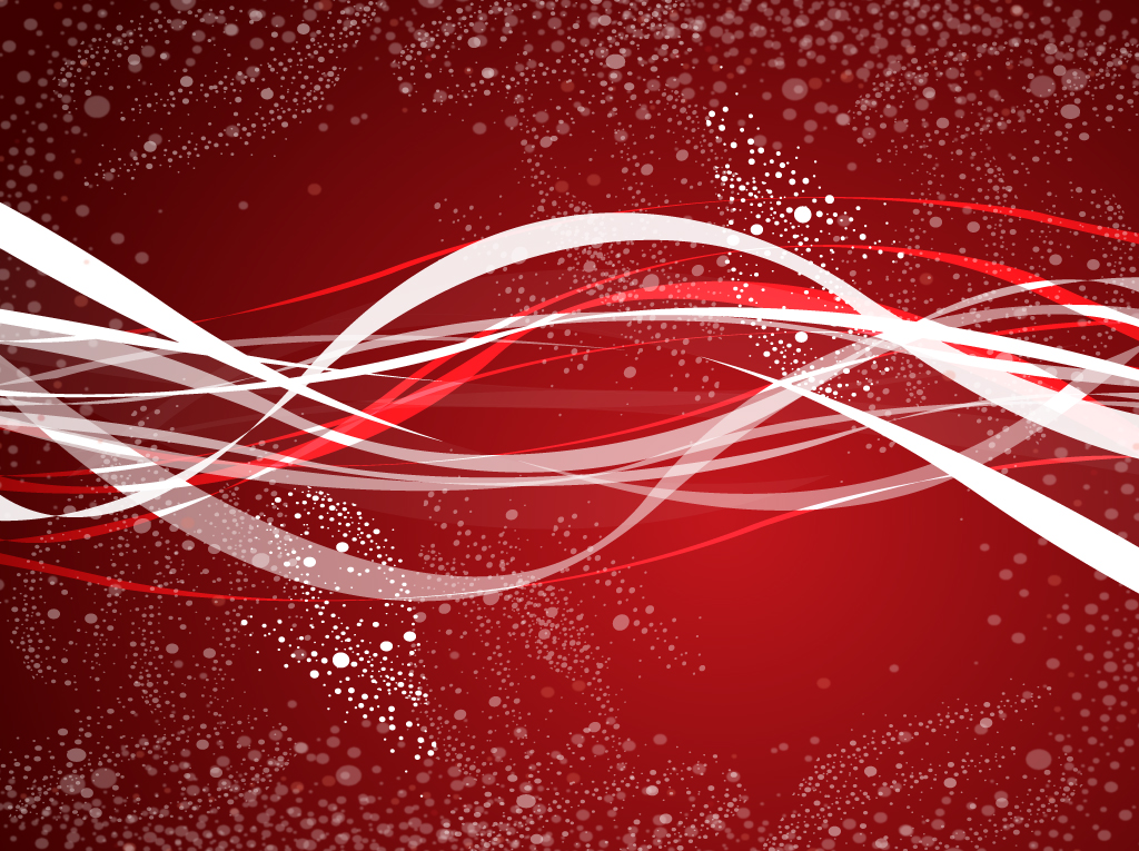 Red and White Swirl Vector