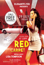 Red Carpet Flyer Template Free