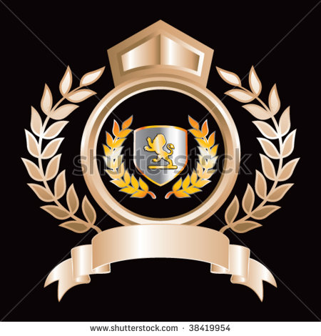 Royal Lion Shield Crest Vector Royal Lion Shield Crest Vector