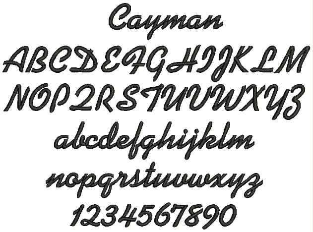 Script-Style Font Sample