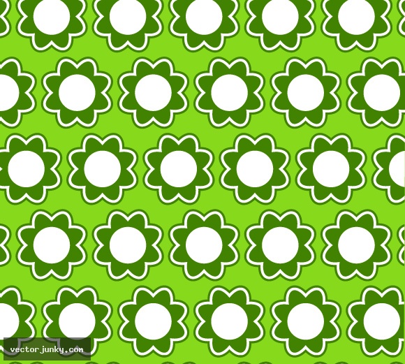 Simple Vector Flower Patterns