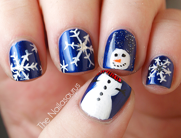 Snowflake Nail Art