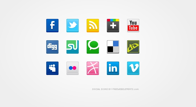 Social Media Icons Vector