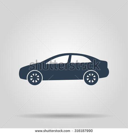 Stock Car Vector Icon