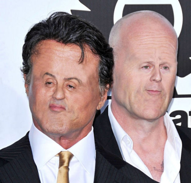 Sylvester Stallone Funny Faces