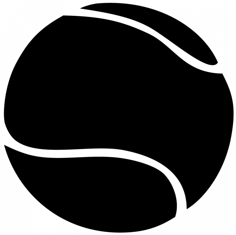 Tennis Ball Clip Art Black and White