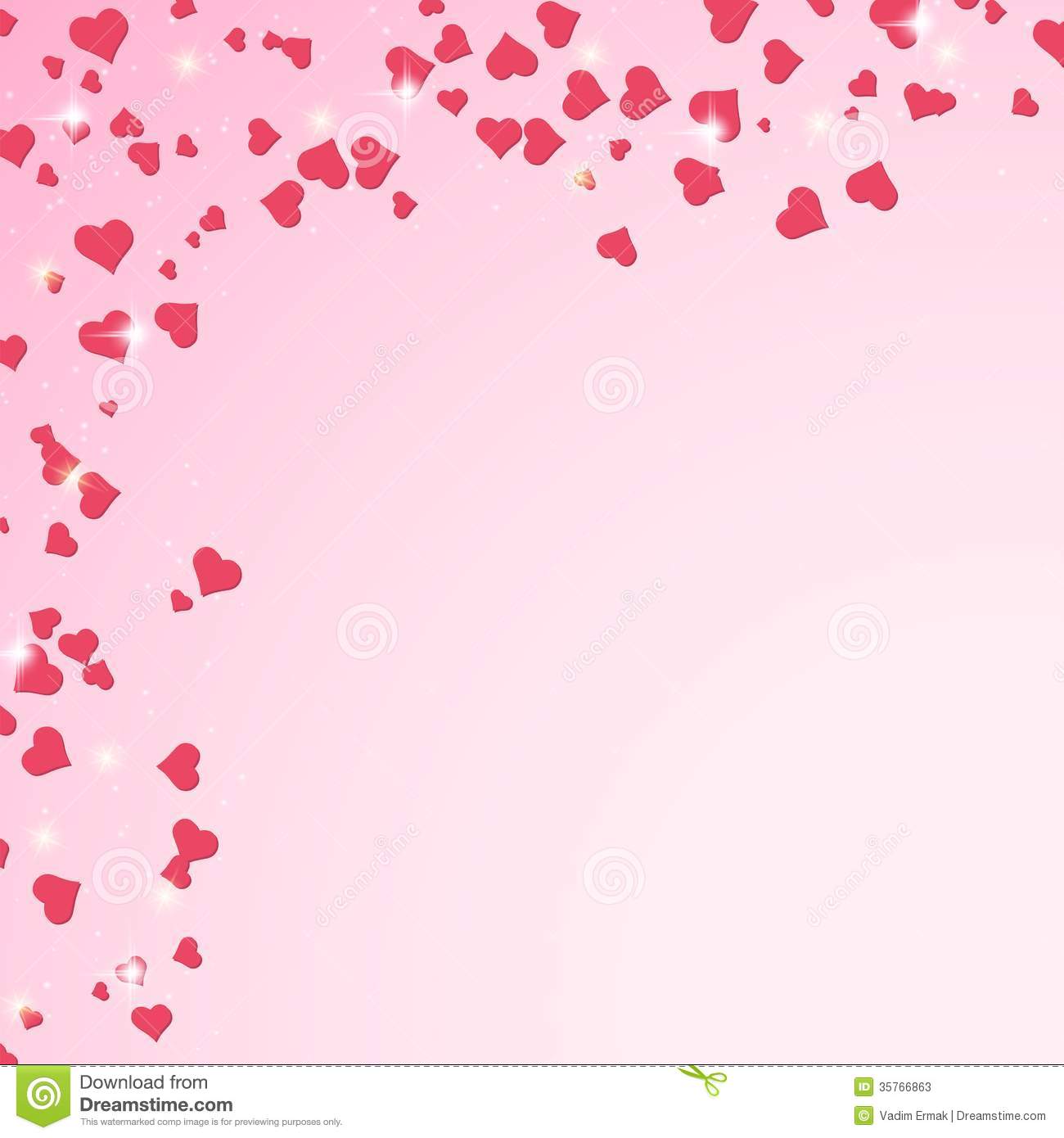 Valentine's Day Pink Hearts