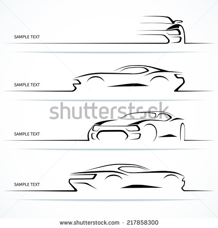 Vector Car Silhouette Outline