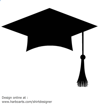 Vector Graduation Cap Silhouette