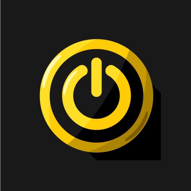 Vector Power Button Icon