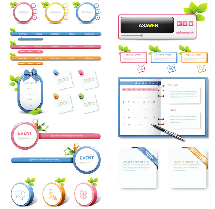 Vector Web Design Templates Vector Web Design Templates
