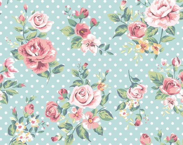 Vintage Flower Patterns Rose