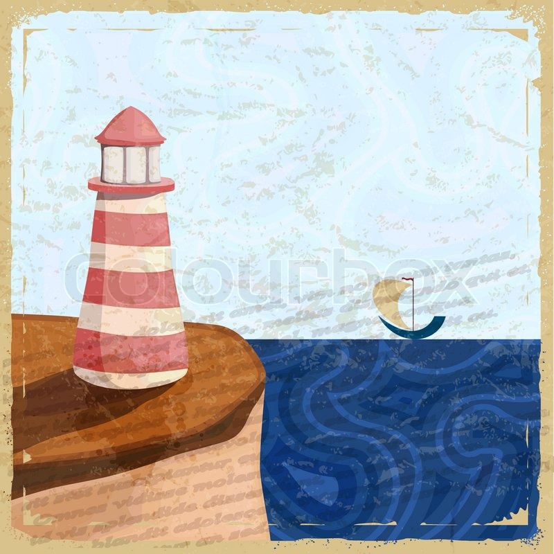 Vintage Lighthouse Vector