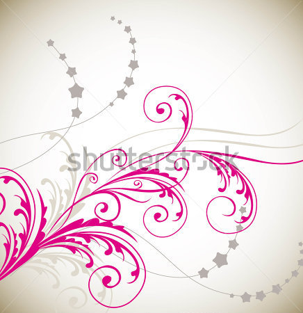 Vintage Pink Swirl