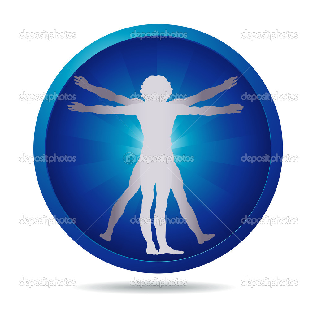 Vitruvian Man Icon Vitruvian Man Icon