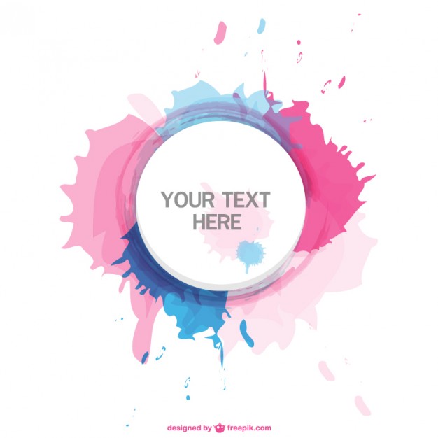 Watercolor Paint Splatter Vector Watercolor Paint Splatter Vector