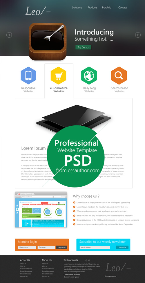 Web Design Templates PSD Free Download Web Design Templates PSD Free Download