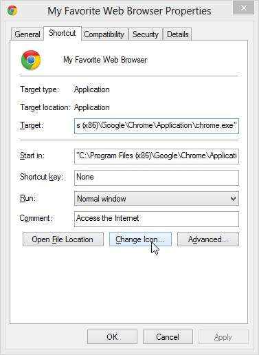 Windows 8 Change Tile Icon