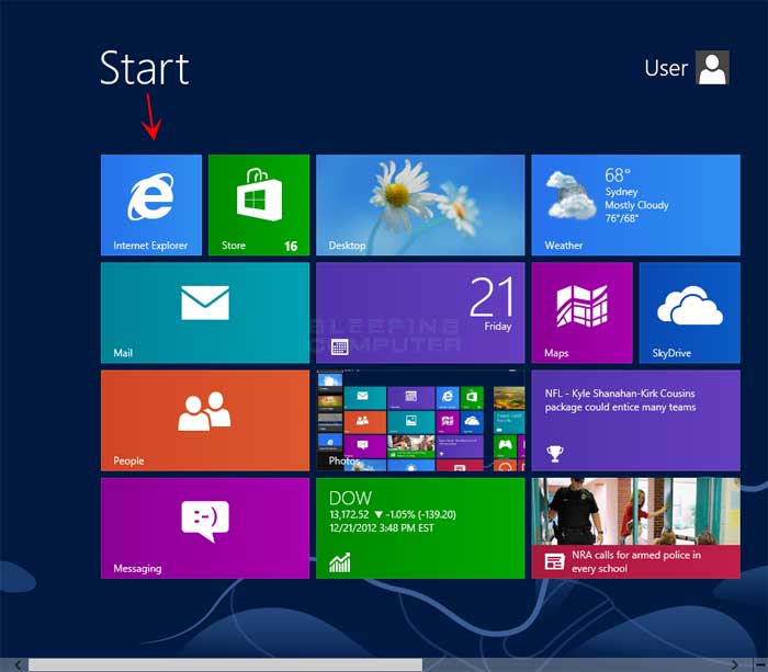 Windows Internet Explorer 10 Icon On Desktop Windows Internet Explorer 10 Icon On Desktop