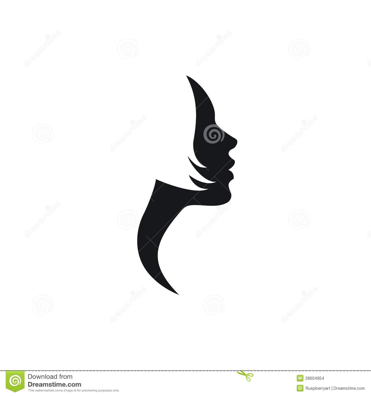 Woman Face Profile Vector Woman Face Profile Vector