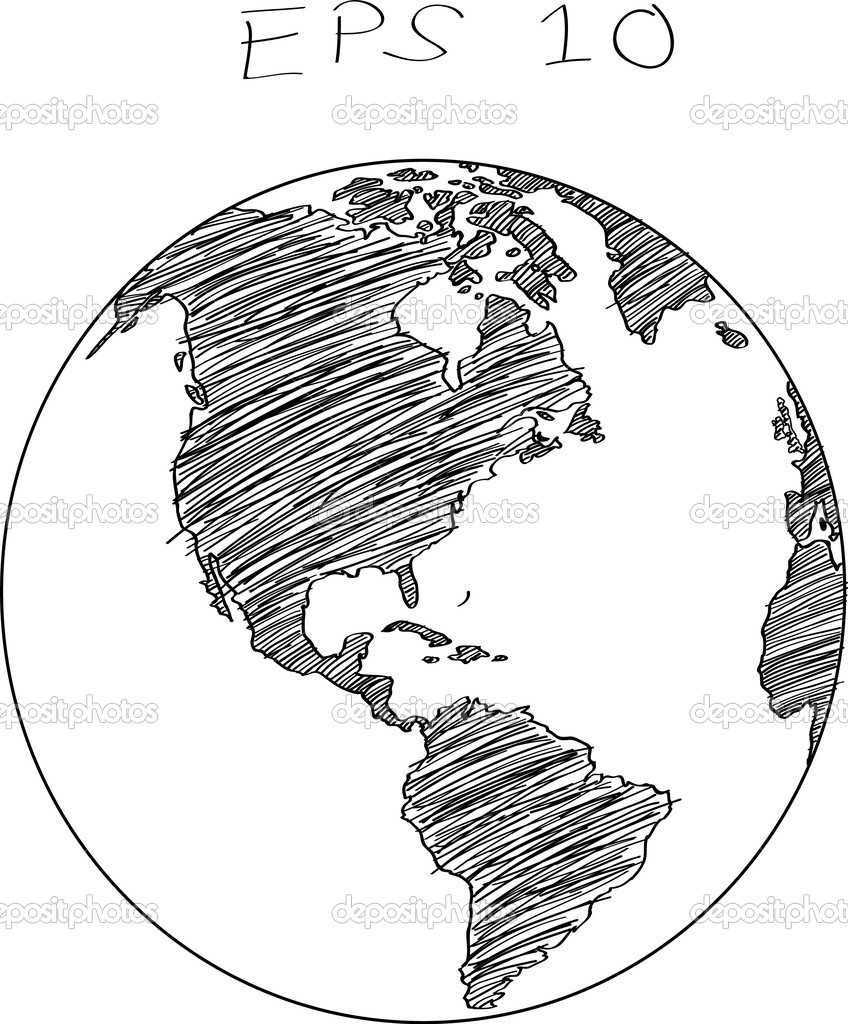 World Globe Map Vector