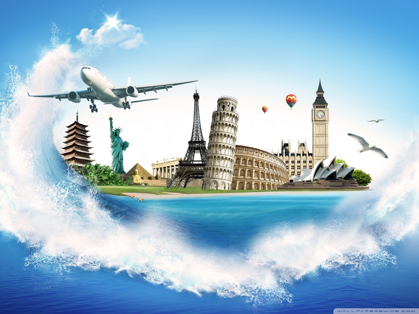 World Travel Desktop Background