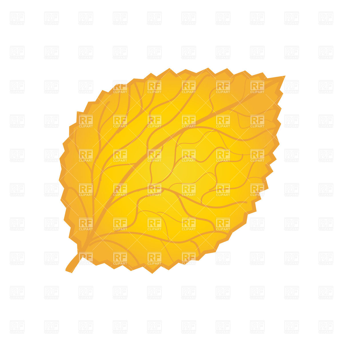 Yellow Autumn Leaves Clip Art