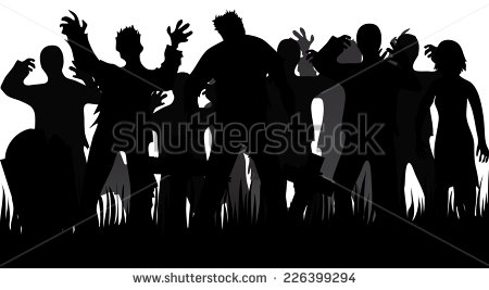 Zombie Hand Silhouette Vector