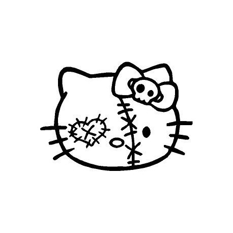 Zombie Hello Kitty Head