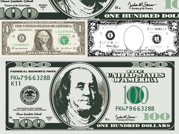 100 Dollar Bill Vector