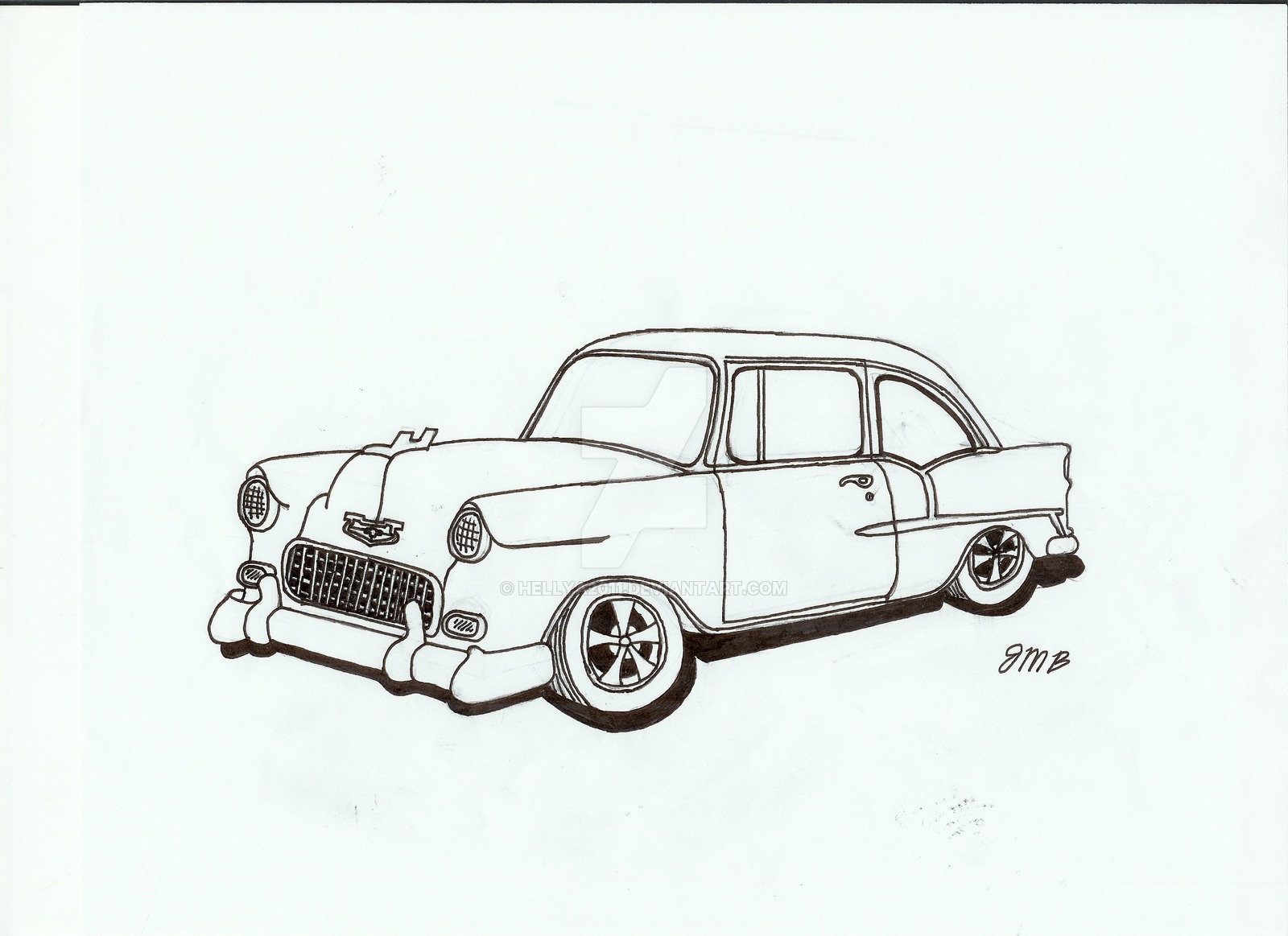 1955 Chevy Bel Air Clip Art