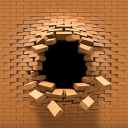 3D Brick Walls with Holes