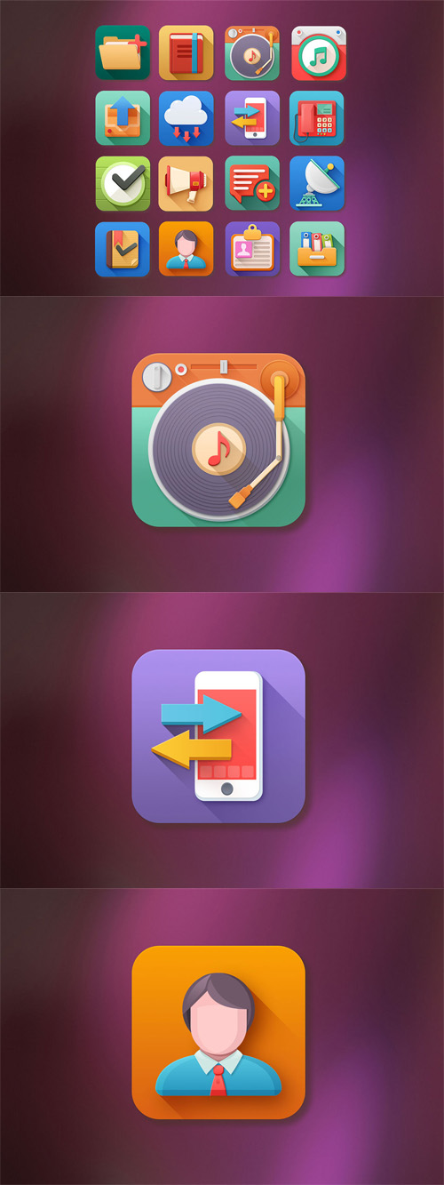 3D Flat Icons 3D Flat Icons