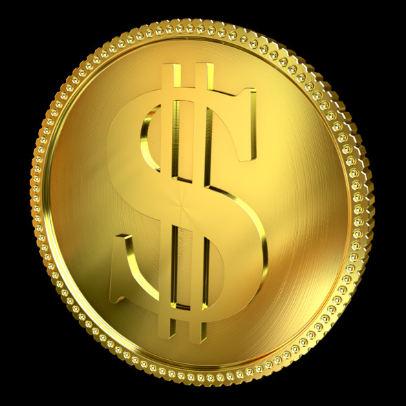 3D Golden Coin