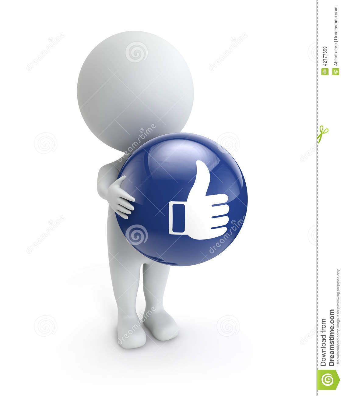 3D White People Icon 3D White People Icon