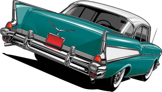 57 Chevy Car Clip Art