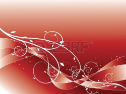 Abstract Swirl Floral Vector