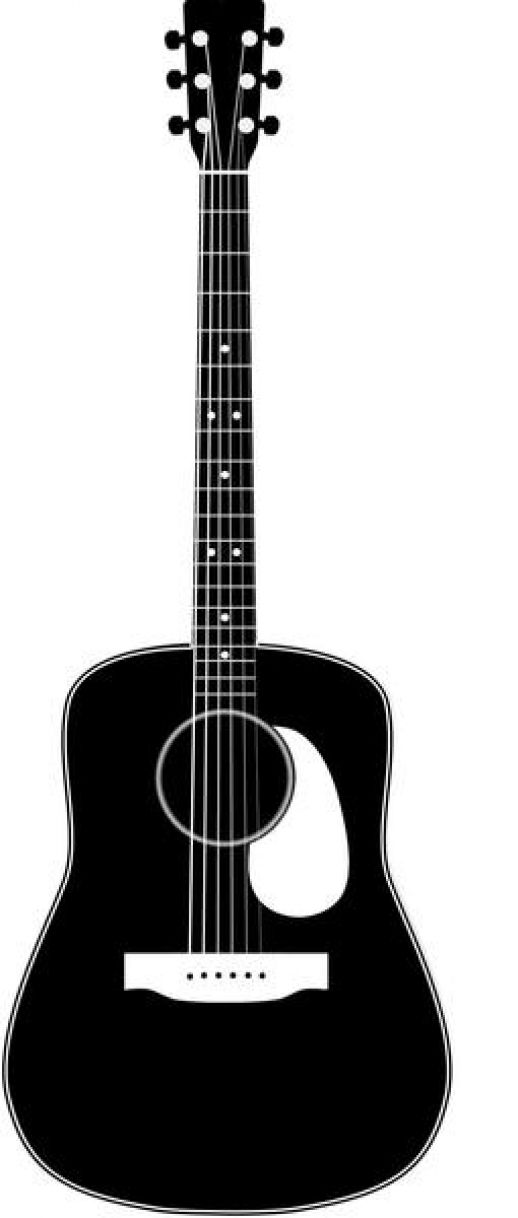 Acoustic Guitar Vector Free