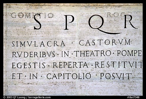 Ancient Roman Latin Alphabet