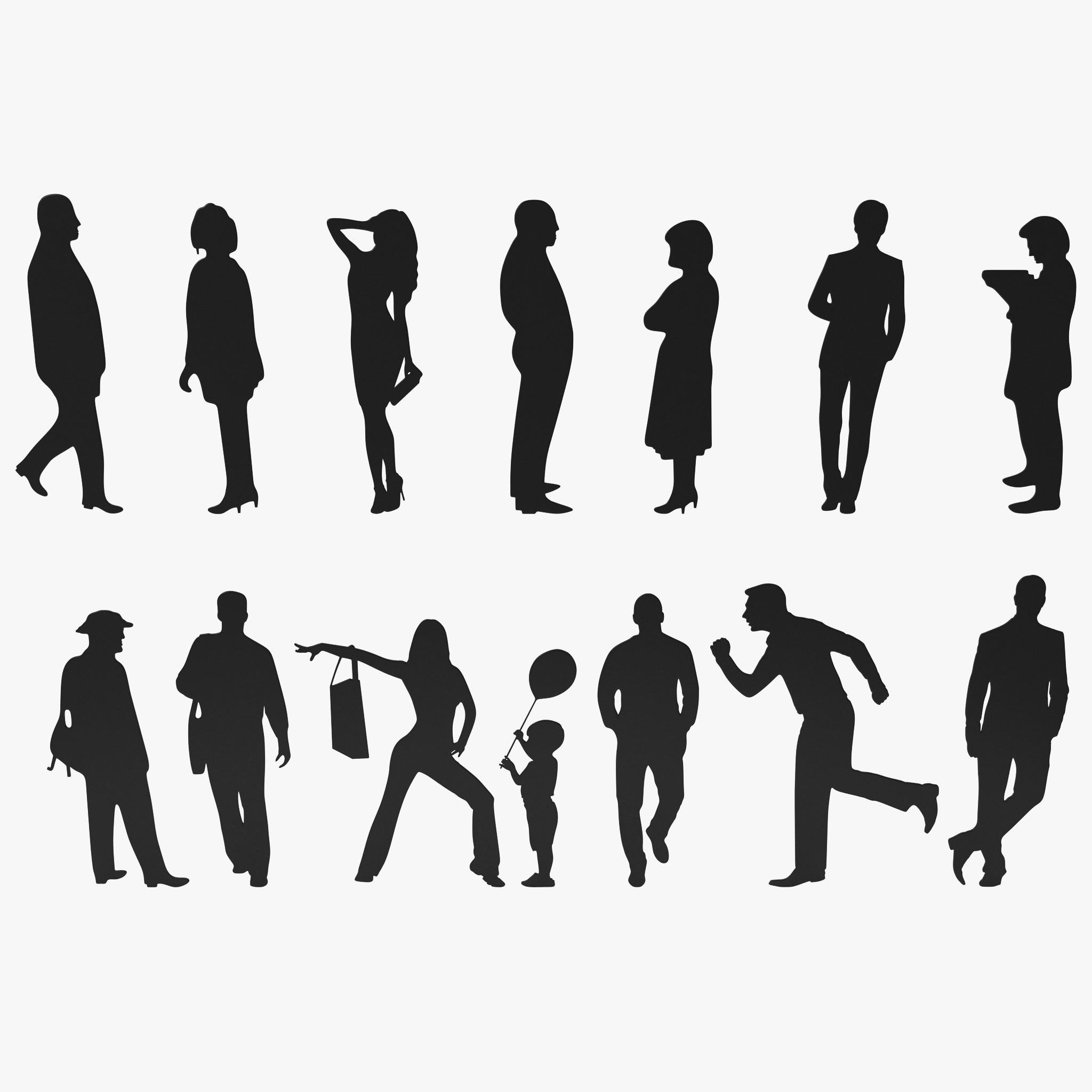 Architectural People Silhouettes