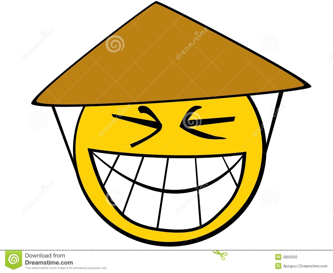 Asian Smiley-Face Emoticon