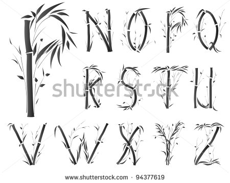 Bamboo Alphabet Font Styles
