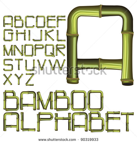 Bamboo Alphabet Font