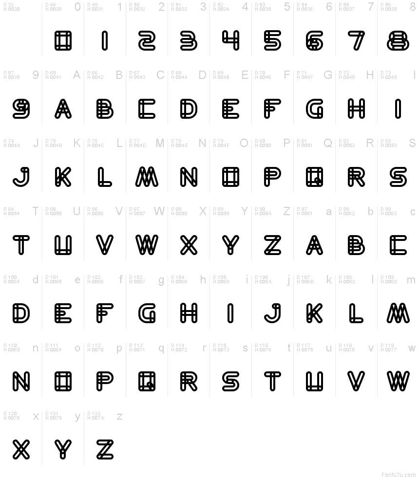 Bamboo Lettering Font Bamboo Lettering Font