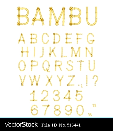 Bamboo Lettering Font