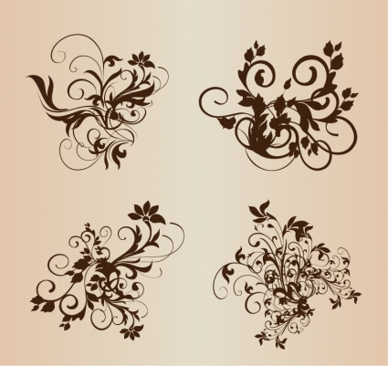 Baroque Floral Ornament Vector