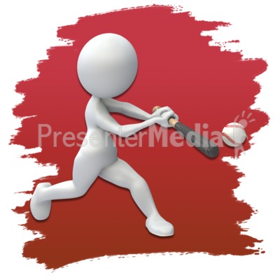 Baseball Stick Figure Clip Art